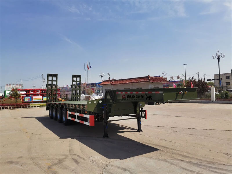 4 Axles Low Bed Semi Trailer